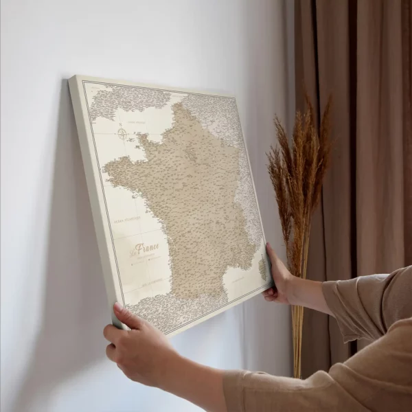 Frankreichkarte Beige Sand Dunes