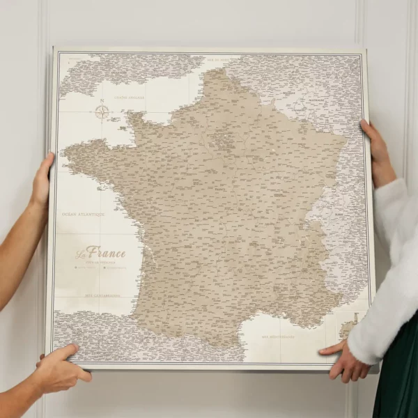 Frankreichkarte Beige Sand Dunes