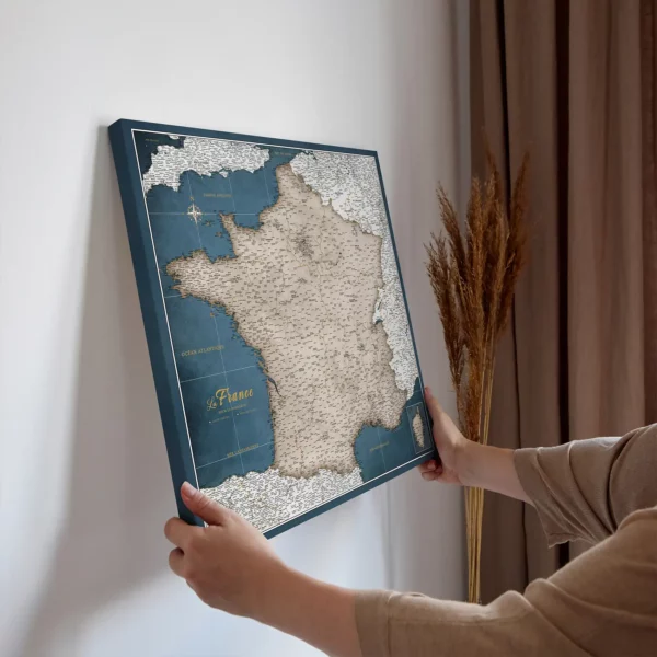 Frankreichkarte Garnet Glacier