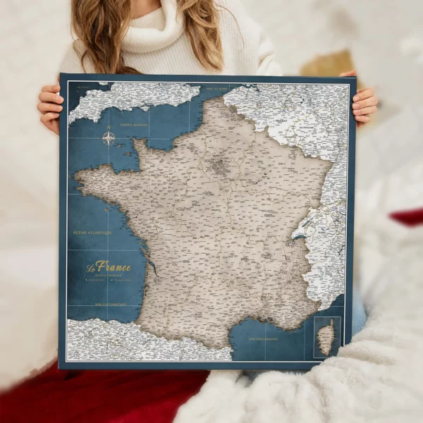 Frankreichkarte Garnet Glacier