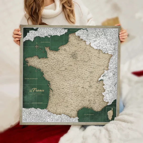 Frankreichkarte Green