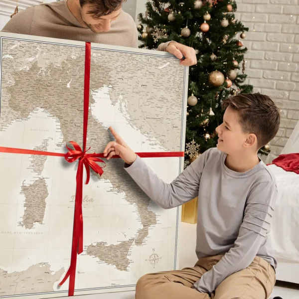 Italienkarte Beige Sand Dunes