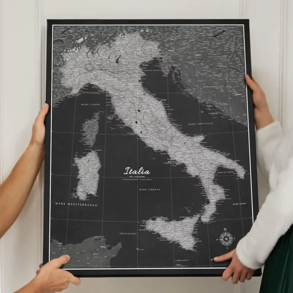 Italienkarte Black And Silver Moon