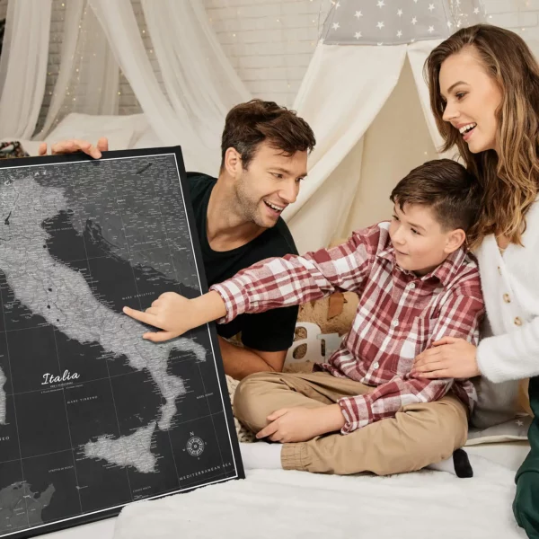 Italienkarte Black And Silver Moon