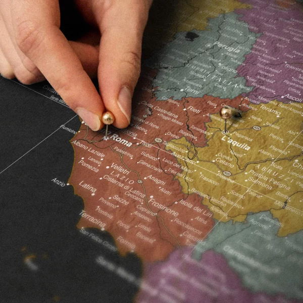 Italienkarte Black Multicolor