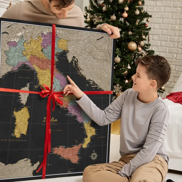 Italienkarte Black Multicolor