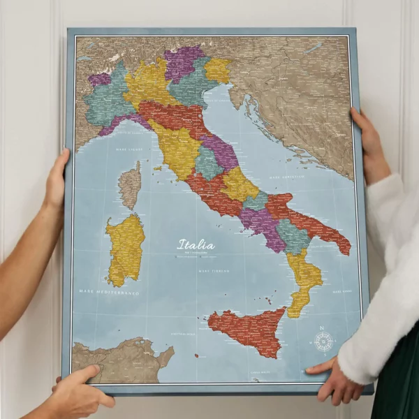 Italienkarte Blue Multicolor