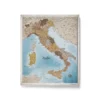 Italienkarte Blue Shades of brown