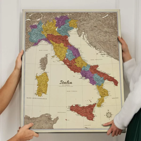 Italienkarte Cream Multicolor