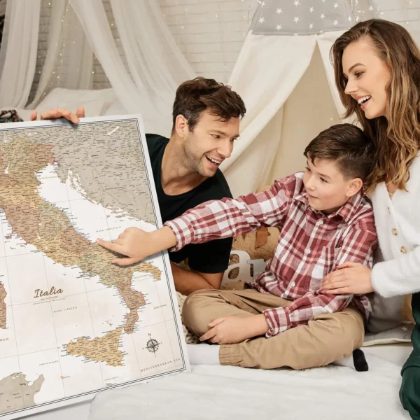 Italienkarte Cream Multicolor