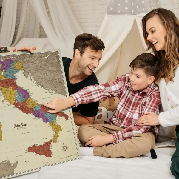 Italienkarte Cream Multicolor