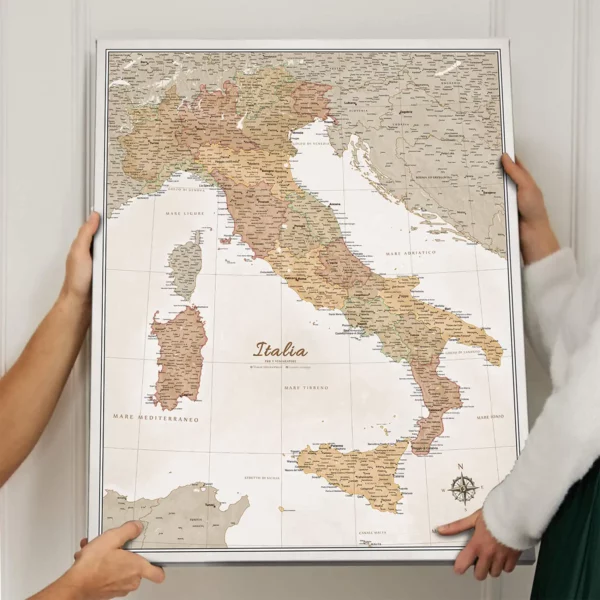 Italienkarte Cream Multicolor