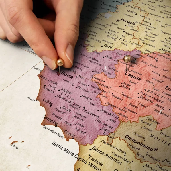 Italienkarte Vintage