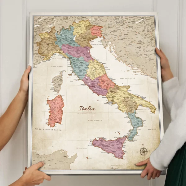 Italienkarte Vintage
