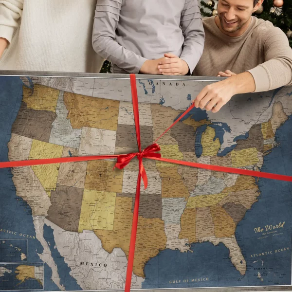 Karten der Vereinigten Staaten Blue-Grey Harbor