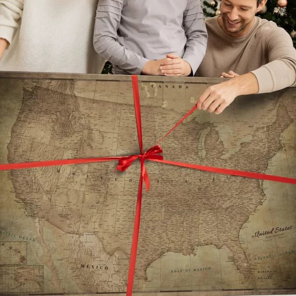 Karten der Vereinigten Staaten Retro