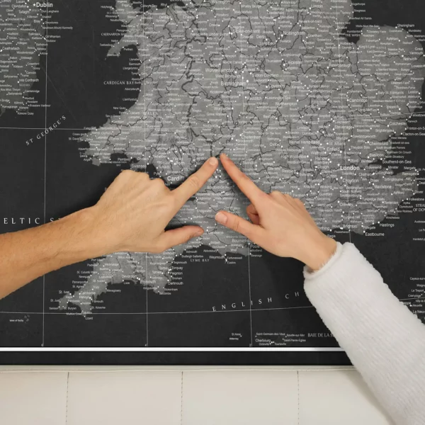 Korkkarte Grossbritannien Black and Silver Moon