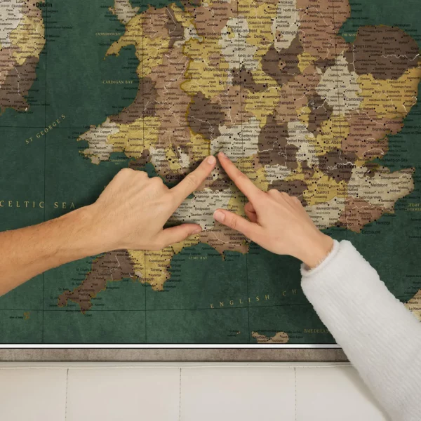 Korkkarte Grossbritannien Green