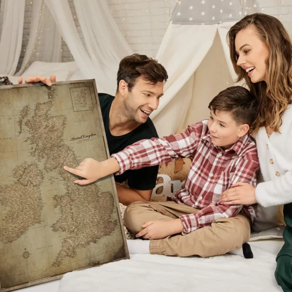 Korkkarte Grossbritannien Retro