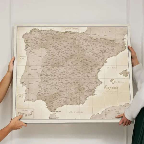 Korkkarte von Spanien Beige Sand Dunes