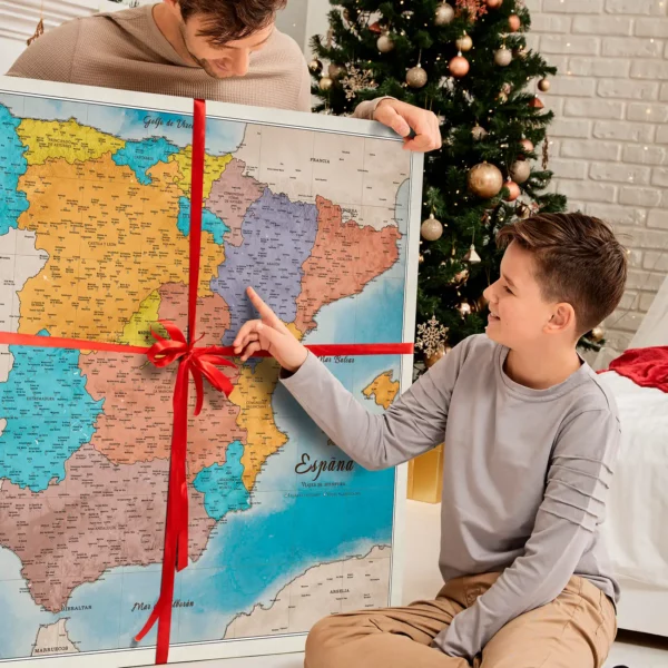 Korkkarte von Spanien Multicolor