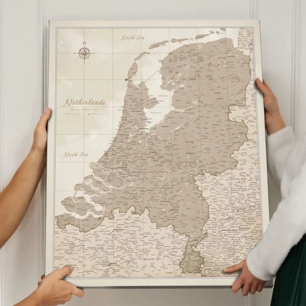 Niederlandekarte Beige Sand Dunes