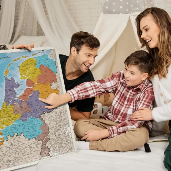 Niederlandekarte Multicolor