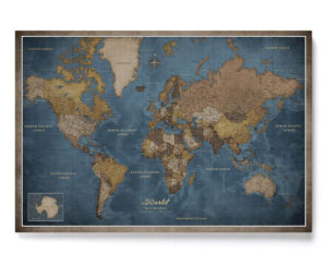 Reiseziele mit einer Korkkarte planen und markieren